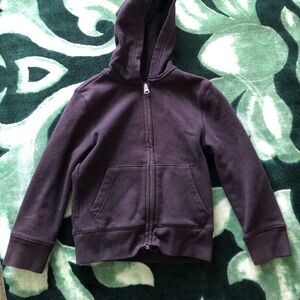 Adorable Toddler Boys Black Zip-Up Hoodie